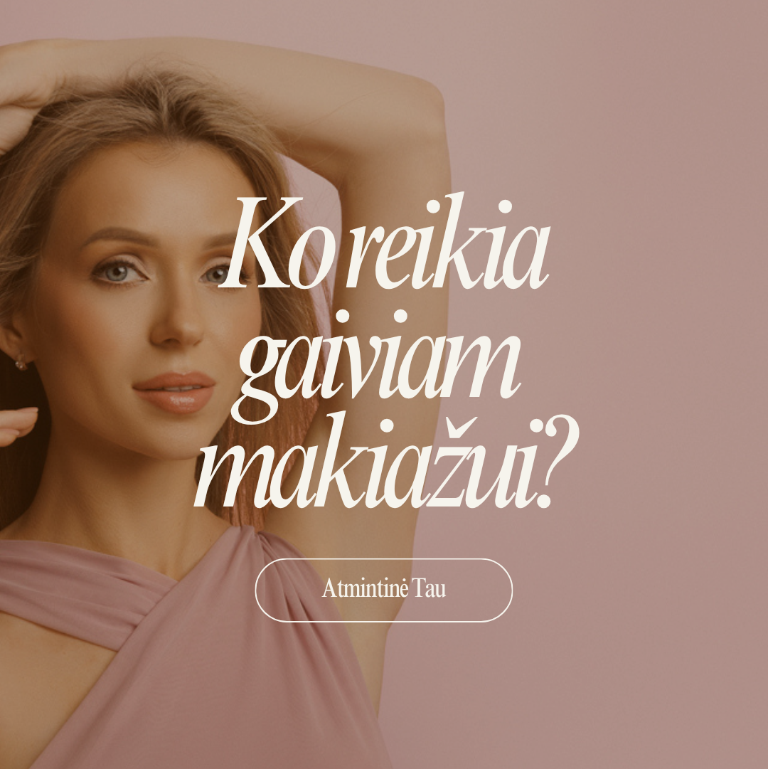 Ko reikia gaiviam makiažui?